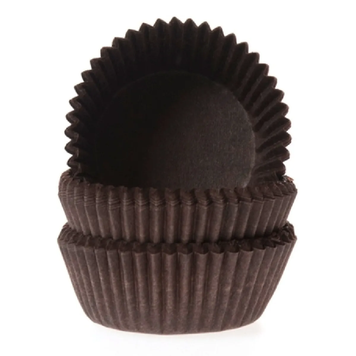 Sale House of Marie Cupcake Vormpjes HoM MINI Bruin 35x23mm. 500st.