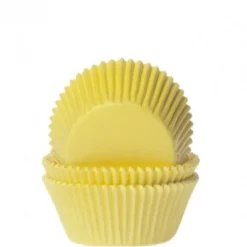New House of Marie Cupcake Vormpjes HoM MINI Geel 35x23mm. 60st.