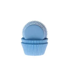 Outlet House of Marie Cupcake Vormpjes HoM MINI Licht Blauw 35x23mm. 60 st.