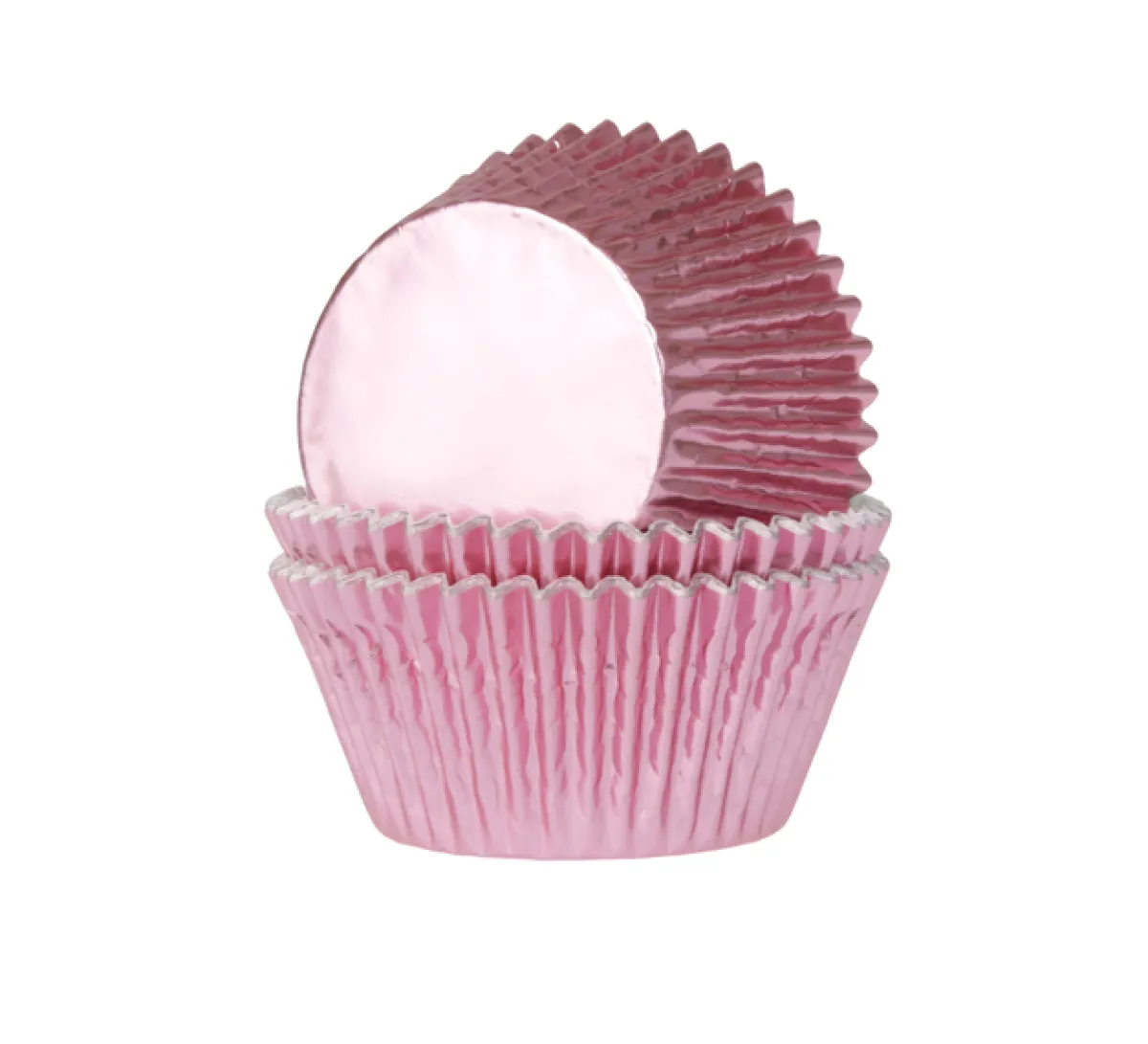 Outlet House of Marie Cupcake Vormpjes HoM MINI Folie Baby Roze 33x20mm. 36st.