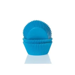 Clearance House of Marie Cupcake Vormpjes HoM MINI Cyaanblauw 35x23mm. 60st.