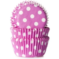 Best House of Marie Cupcake Vormpjes HoM MINI Polkadot Roze 35x23mm. 60st.