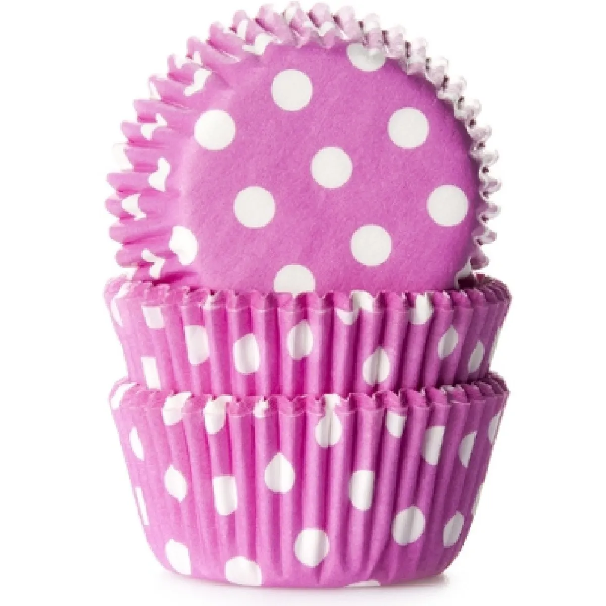 Best House of Marie Cupcake Vormpjes HoM MINI Polkadot Roze 35x23mm. 60st.
