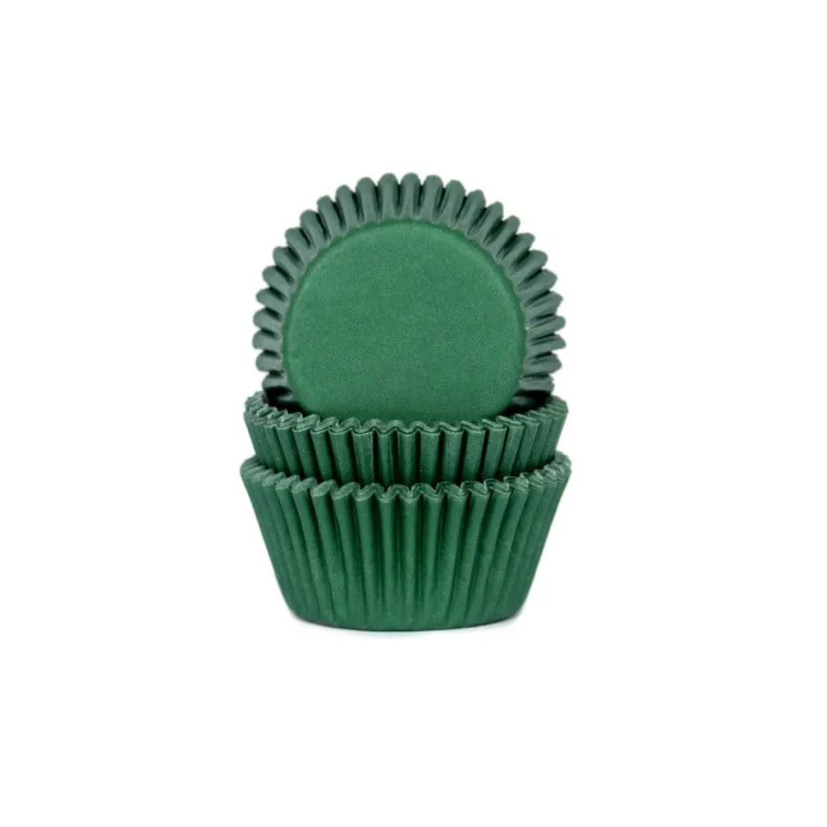 New House of Marie Cupcake Vormpjes HoM MINI Donker Groen 35x23mm. 60st.