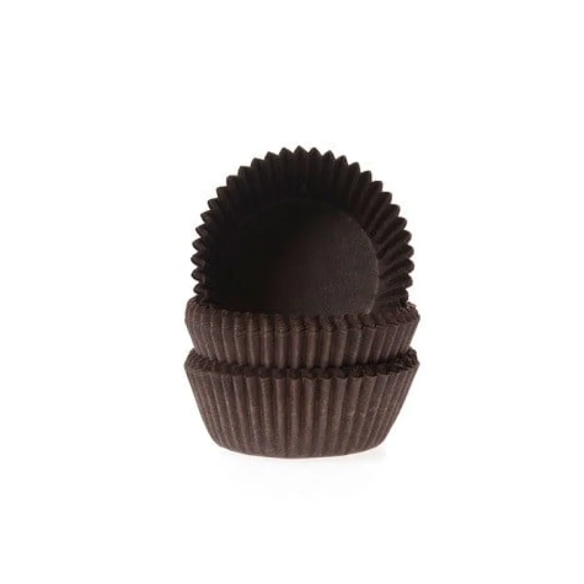 Online House of Marie Cupcake Vormpjes HoM MINI Bruin 35x23mm. 60 st.