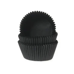 Online House of Marie Cupcake Vormpjes HoM Zwart 50x33mm. 50st.