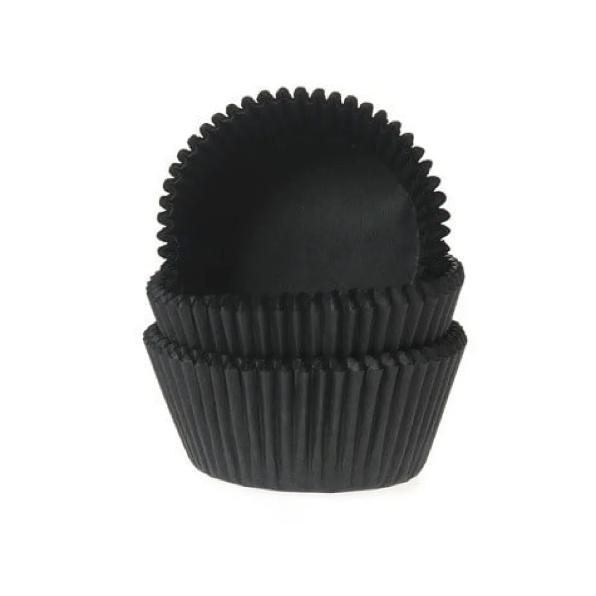 Online House of Marie Cupcake Vormpjes HoM Zwart 50x33mm. 50st.