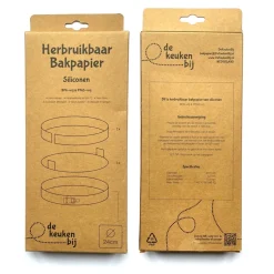 De Keukenbij Herbruikbaar Bakpapier Rond Siliconen Ø24cm