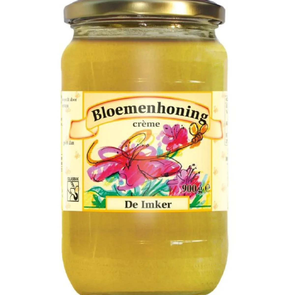 Clearance De Traay Imker Bloemenhoning Creme 900g