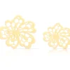 Best Dobla Chocoladedecoratie Lace Bloemen Wit (96 stuks)