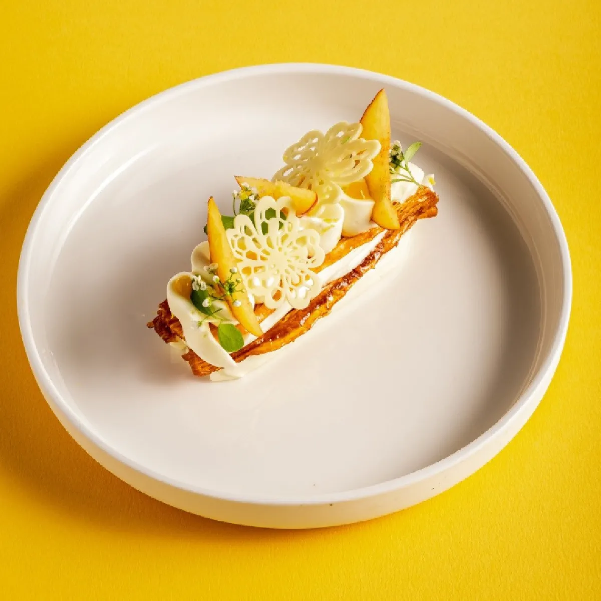 Best Dobla Chocoladedecoratie Lace Bloemen Wit (96 stuks)