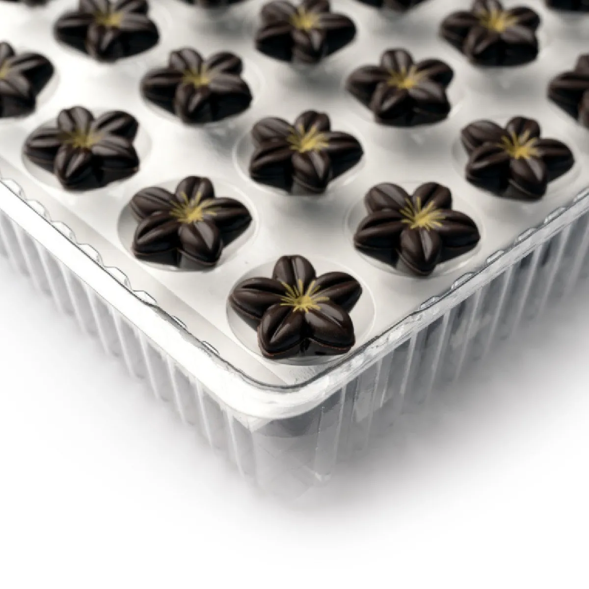 Best Dobla Chocoladedecoratie Bloem Puur (80 stuks)