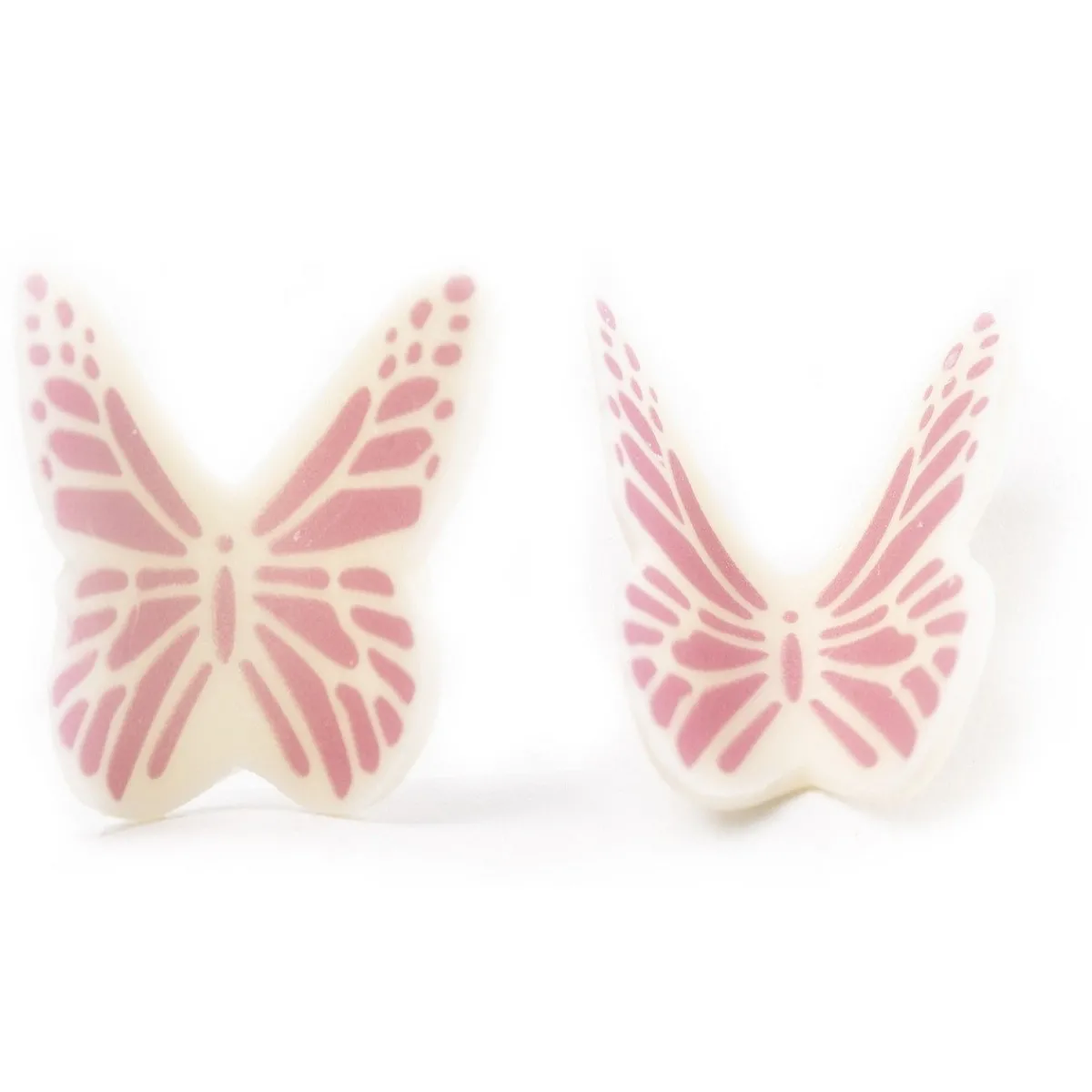 Clearance Dobla Chocoladedecoratie Vlinders Roze/Wit (120 stuks)