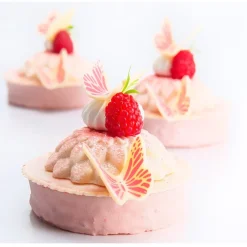 Clearance Dobla Chocoladedecoratie Vlinders Roze/Wit (120 stuks)