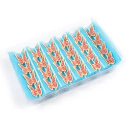 Clearance Dobla Chocoladedecoratie Vlinders Roze/Wit (120 stuks)
