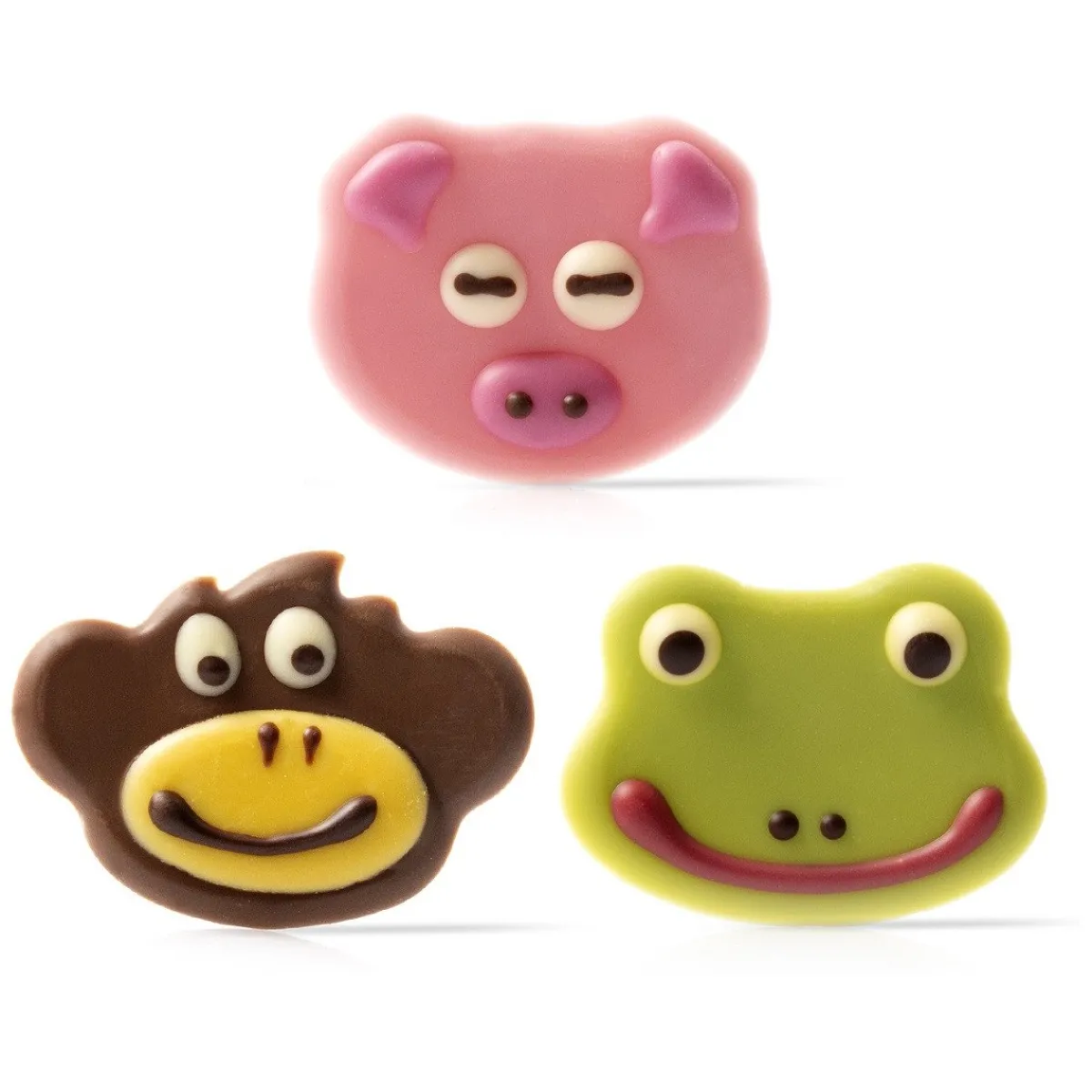 Sale Dobla Chocoladedecoratie Dierengezichten (108 stuks)