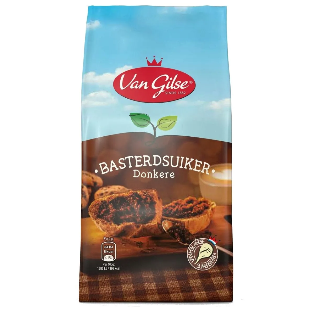 New Van Gilse Donkere Basterdsuiker 600g