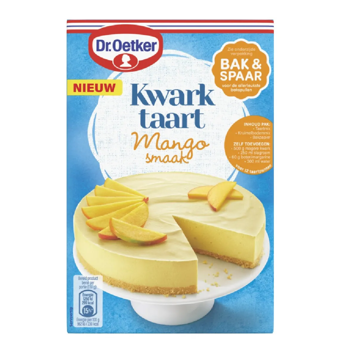 Online Dr. Oetker Kwarktaart Mango Mix 440g