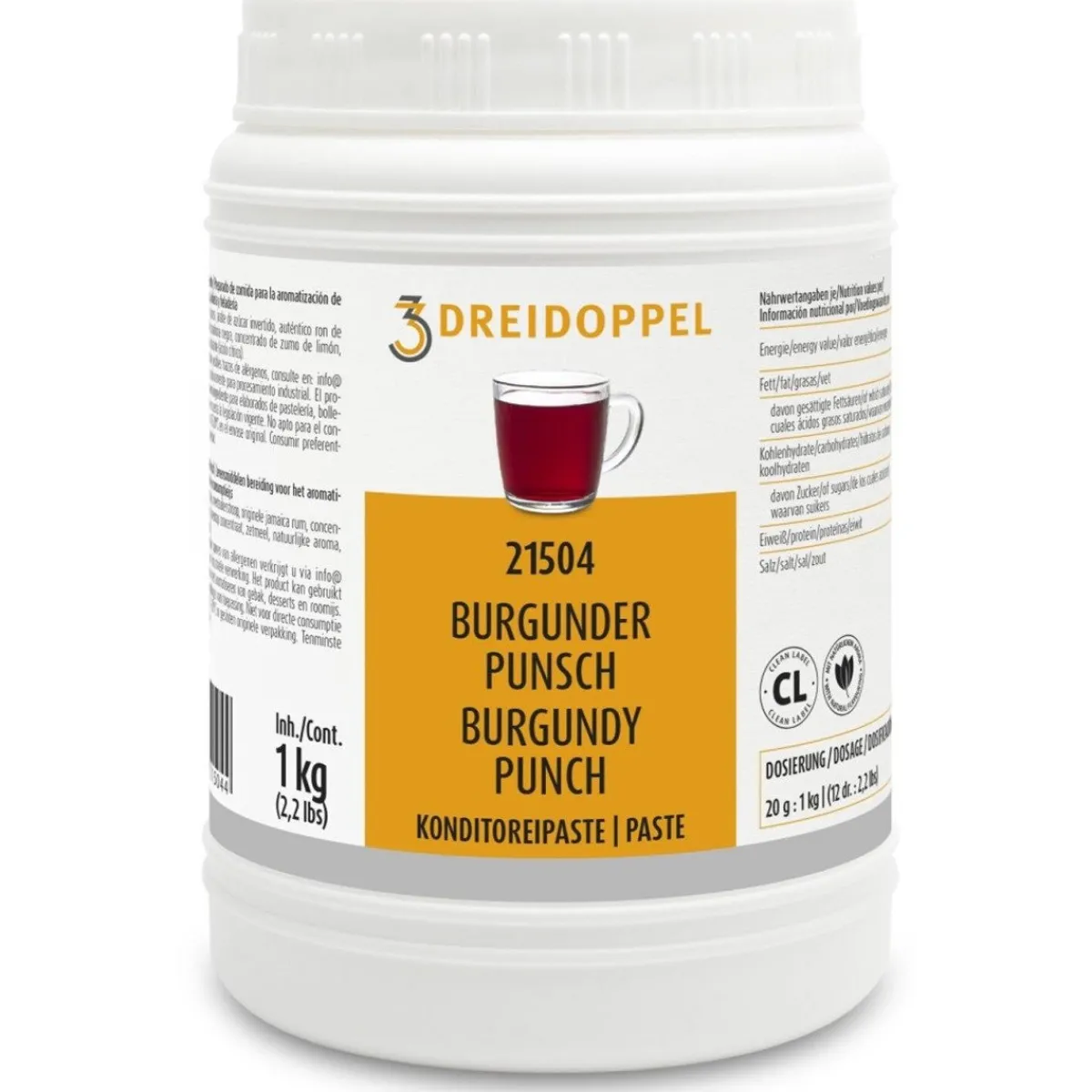 Clearance Dreidoppel Compound Burgunder Punch 1kg**