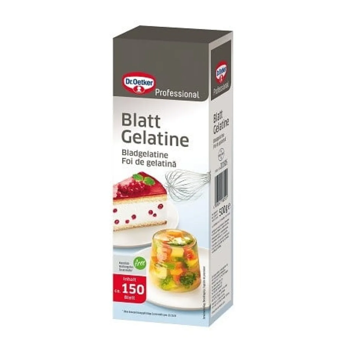 New Dr Oetker Professional Dr.Oetker Prof. Bladgelatine 500gr