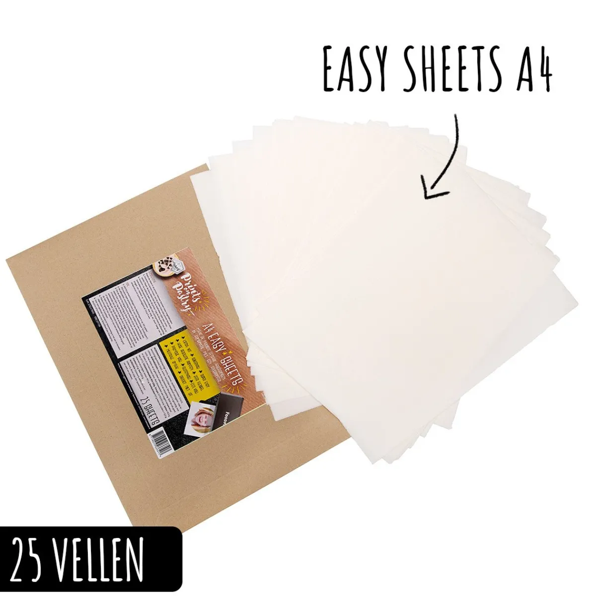 Clearance Prints on Pastry Easy sheets A4-formaat (25 vellen)