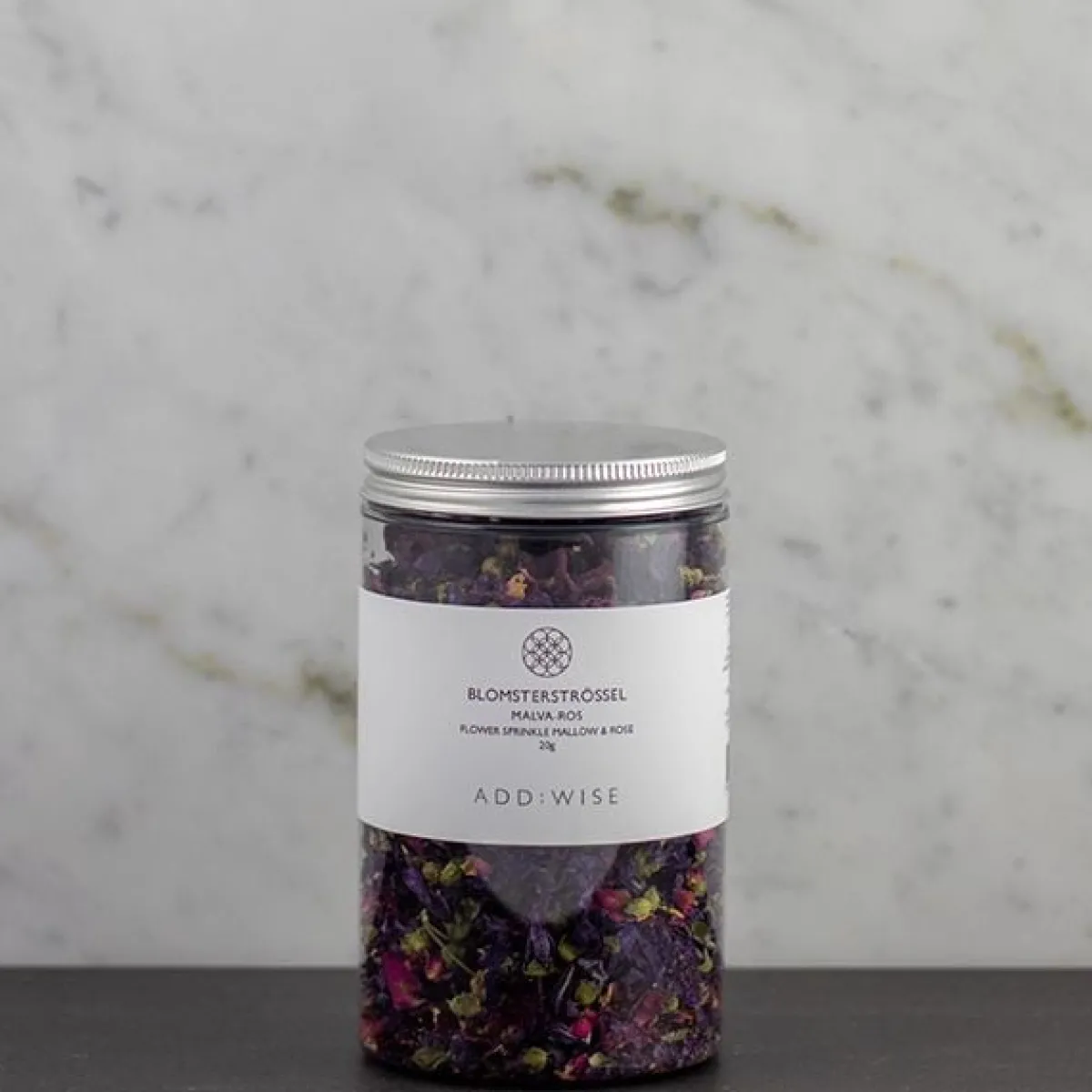 Sale AddWise Eetbare Bloemen Mallow & Rose 25g