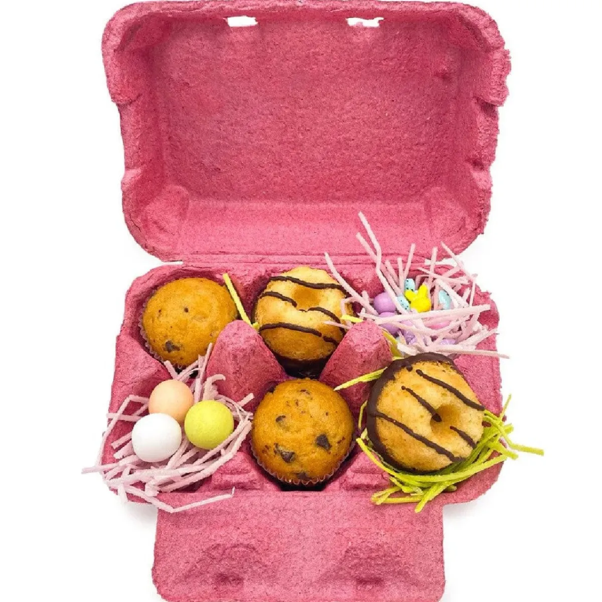 Clearance Happy Sprinkles Eierdoos Roze 6 Eieren