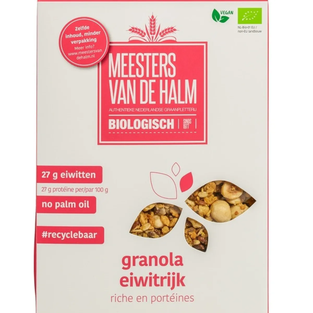 New De Halm Eiwitrijke Granola Biologisch 350g**