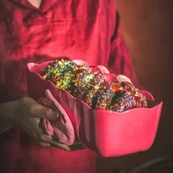 Best Emile Henry Madeleine Cakevorm Rose Candy 28,5x13cm