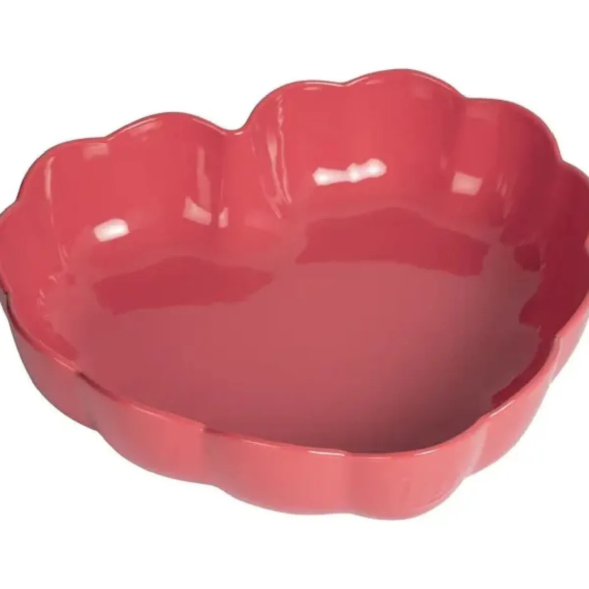 Clearance Emile Henry Madeleine Taartvorm Hart Rose Candy 26,5x24,5cm