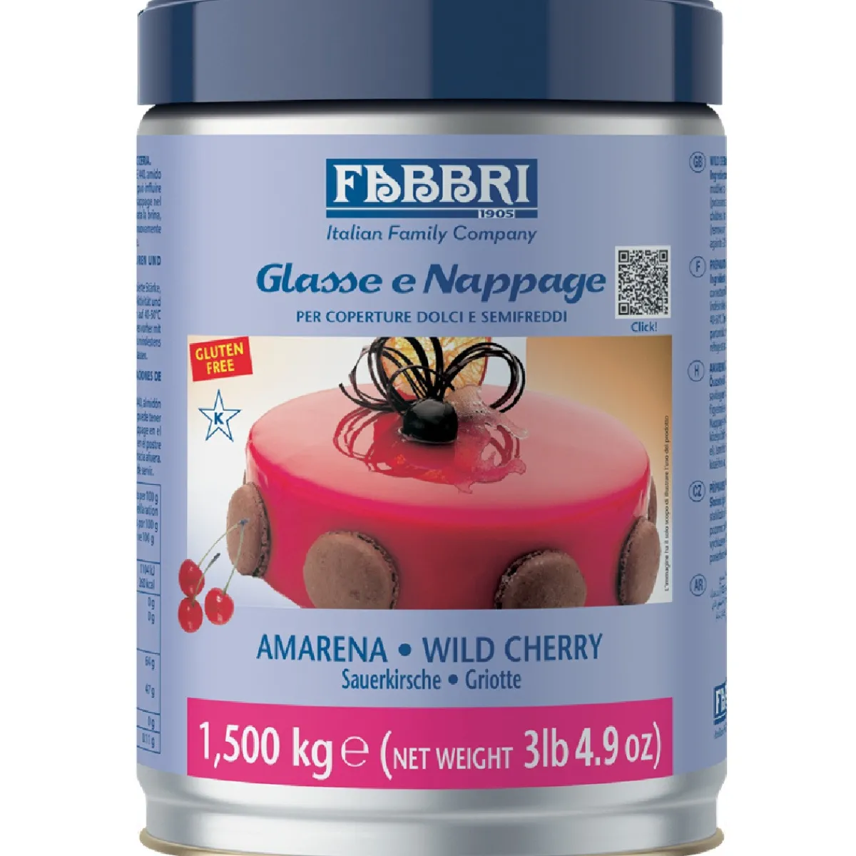 Discount Fabbri Nappage Amarena Kersen Glazuur 1,5kg