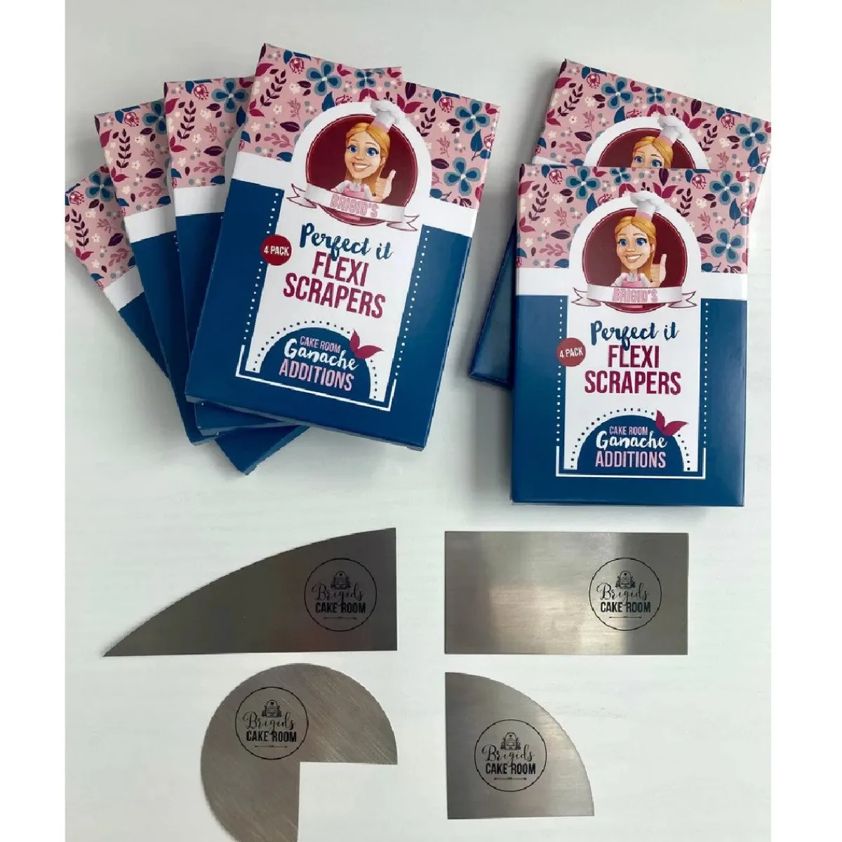 New Brigids Cake Room Flexi Schrapers Set/4