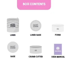 Outlet Frost Form Taart Coating Kit Rond 18cm