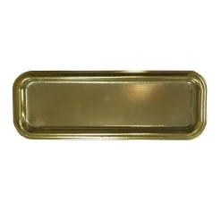 Best Overig Gebaksschoteltje kunststof Rechthoek (Eclair) Goud 170x65mm