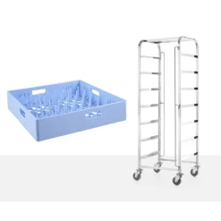 Clearance Hendi Afwaskorven trolley - 7x 500x500 mm