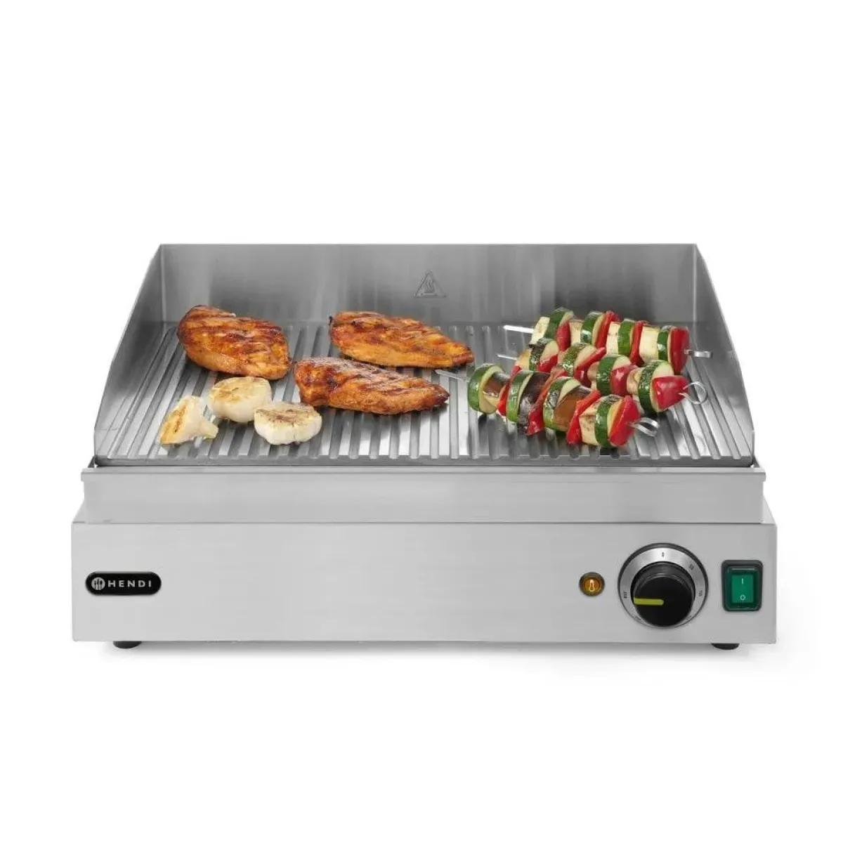 Hendi Bakplaat geribbeld geheel geribd 230V/2400W