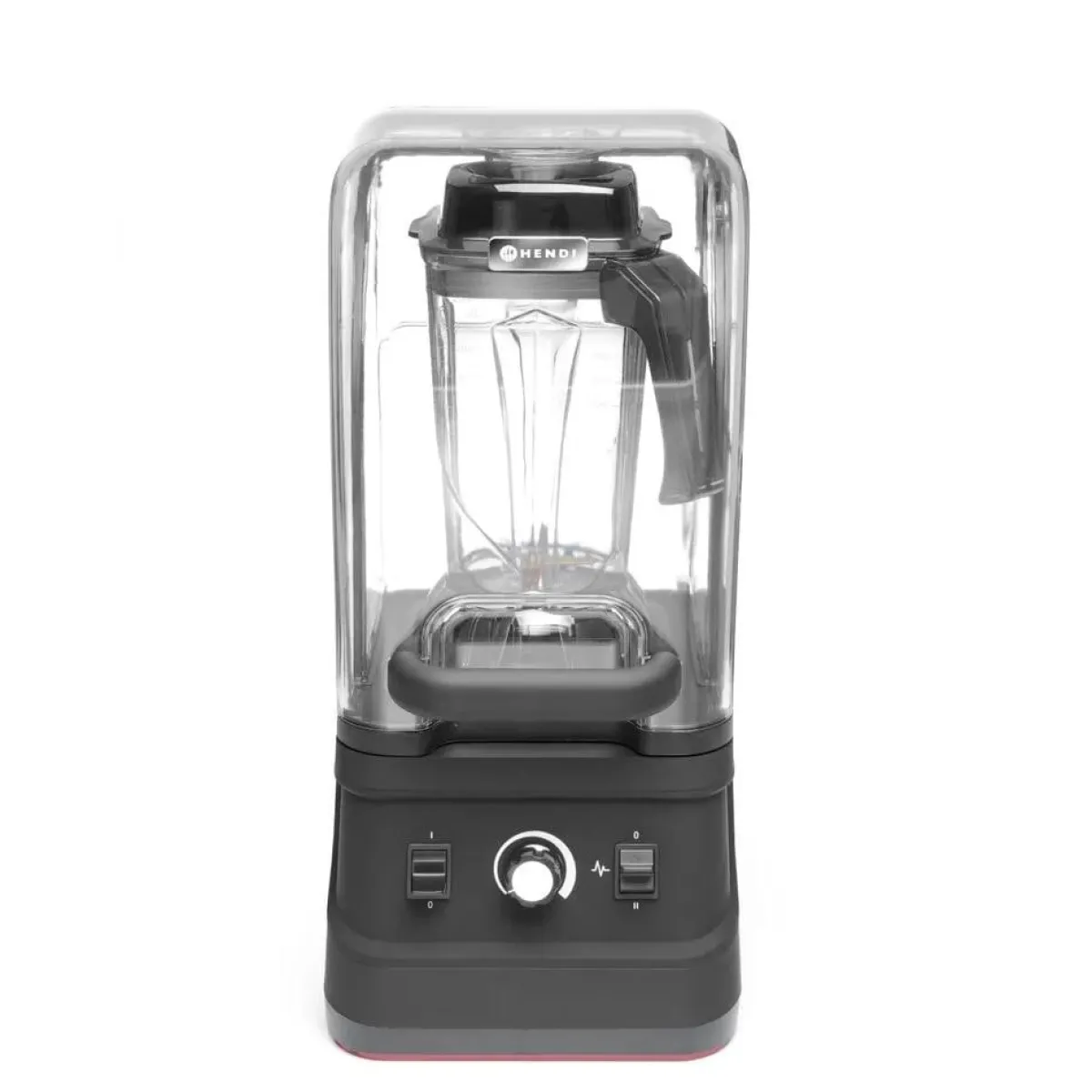 New Hendi Bar Blender analoog met geluiddempende kap 2,5L