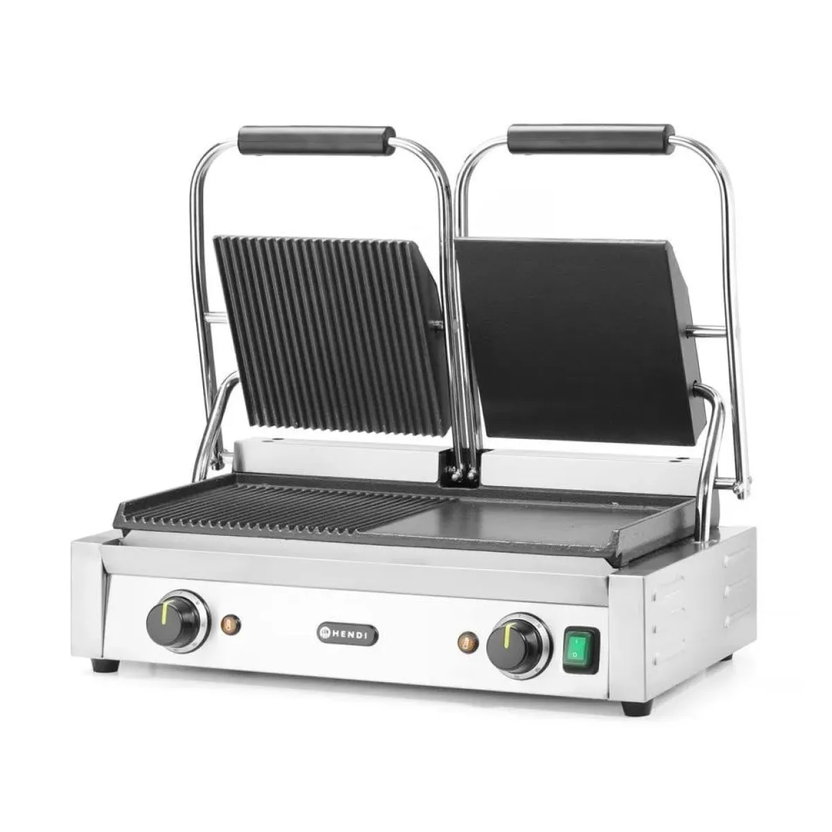 Best Hendi Contactgrill - dubbele versie half geribd