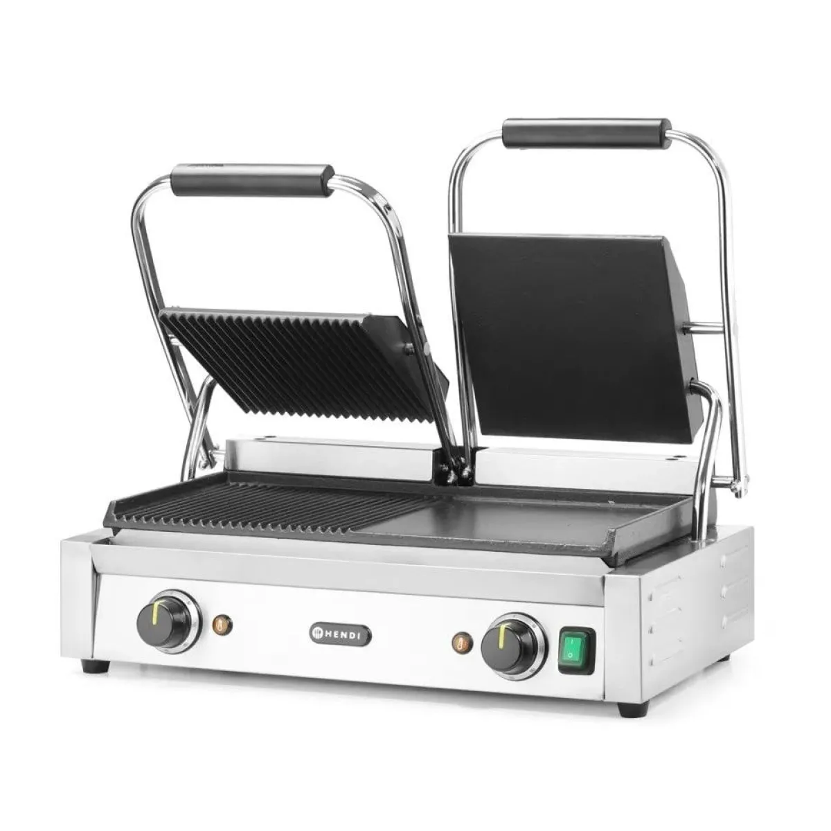 Best Hendi Contactgrill - dubbele versie half geribd