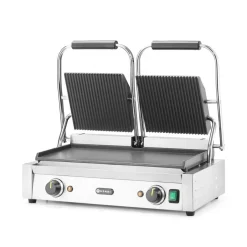 Clearance Hendi Contactgrill - dubbele versie onder glad