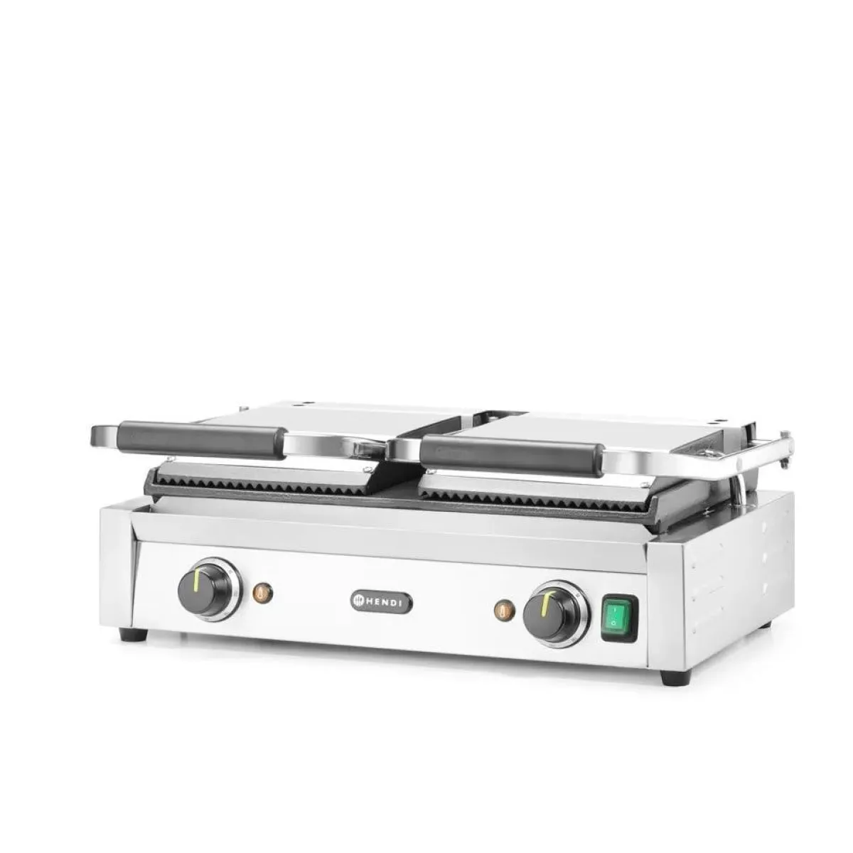 Clearance Hendi Contactgrill - dubbele versie onder glad