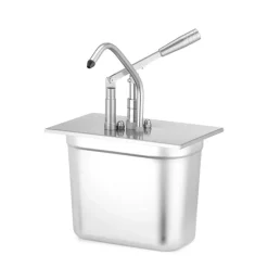 Hot Hendi Deksel met pomp voor GN-1/4 containers