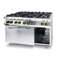 Online Hendi Gasfornuis 6-pits met convectieoven GN 1/1