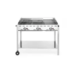 New Hendi Green Fire 3 branders incl. bakplaat + 2 GN1/1 rooster