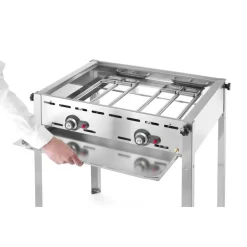 Best Hendi Green Fire 2 branders incl. bakplaat + GN 1/1 rooster