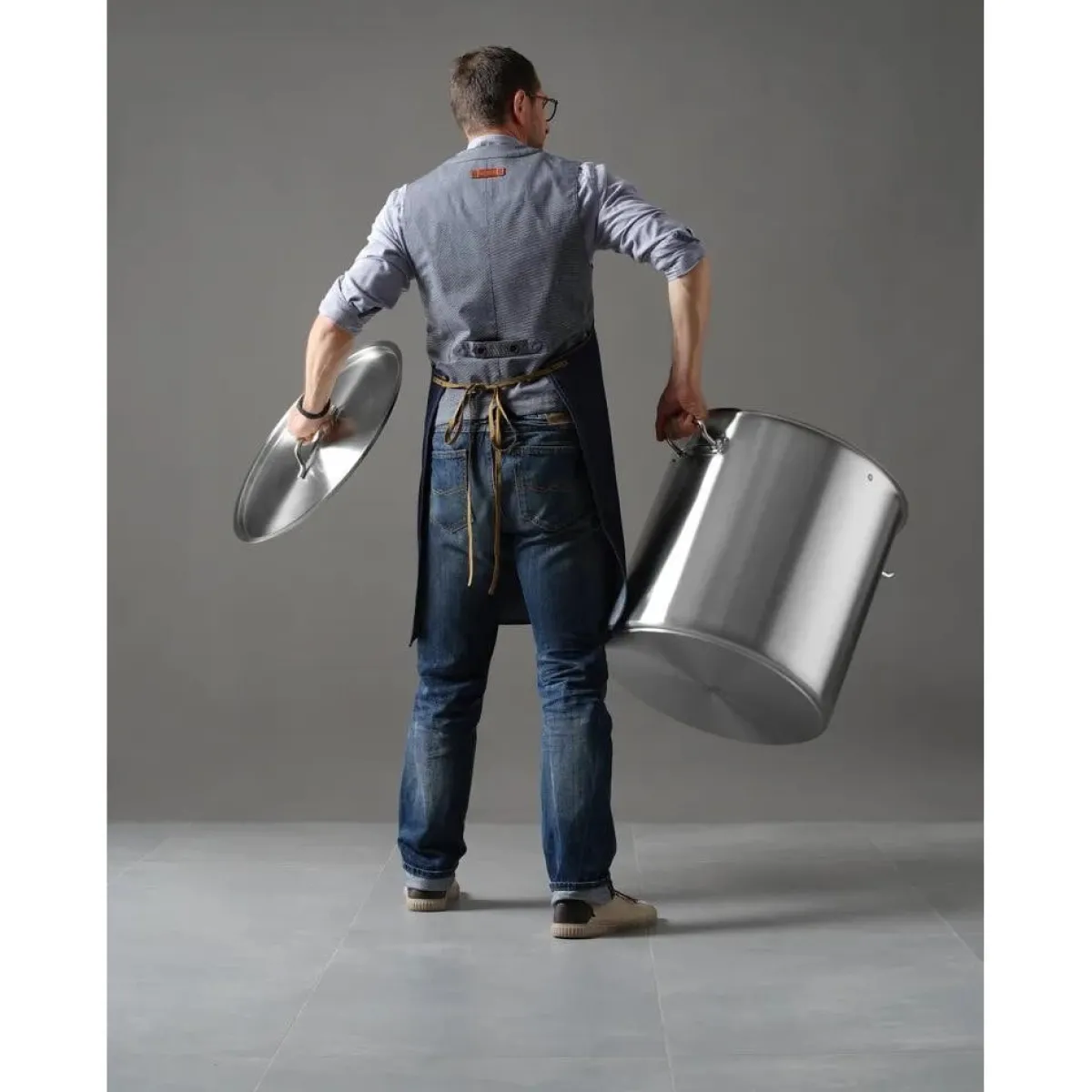 Hot Hendi Kookpan 98L met deksel ⌀500x(H)500