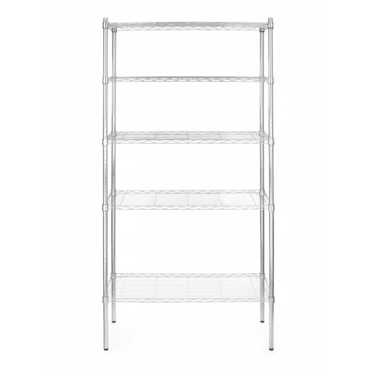 Best Hendi Opbergrek met 5 schappen Chroom