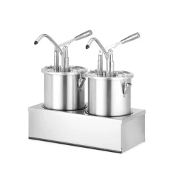 Online Hendi Sauspomp roestvast staal set 2 stuks 2x 4,5L