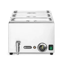 Hot Hendi Set: Bain-marie met afvoerkraan + 3x GN 1/3 en deksel