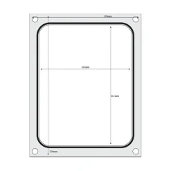 Clearance Hendi Traysealer matrix container 227x178 mm